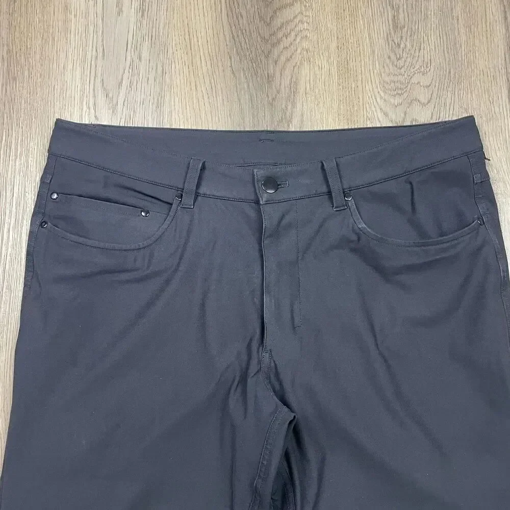 Lululemon Pants Mens 33 Black ABC 5 Pocket Slim Fit Technical Stretch Casual